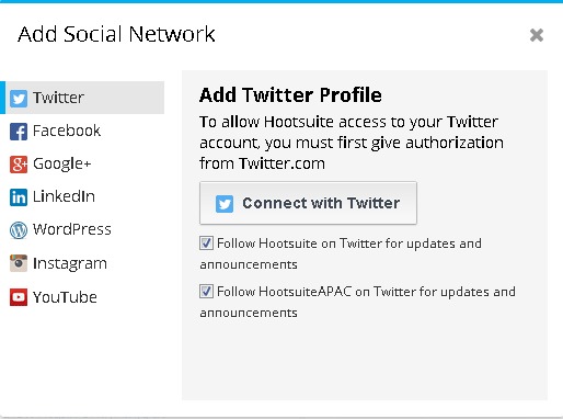 Connect Social Profile