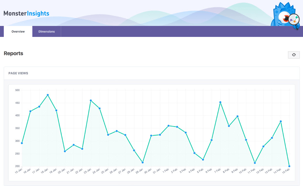 MonsterInsights Dashboard