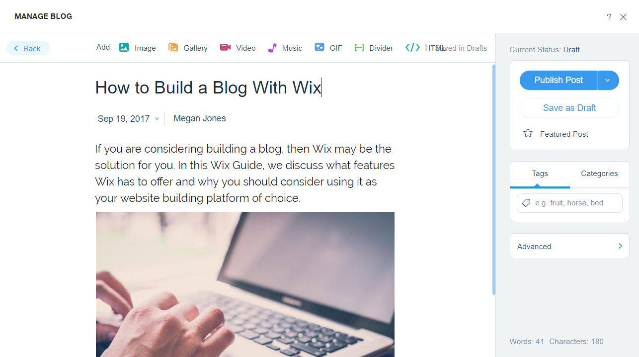 Write a Blog