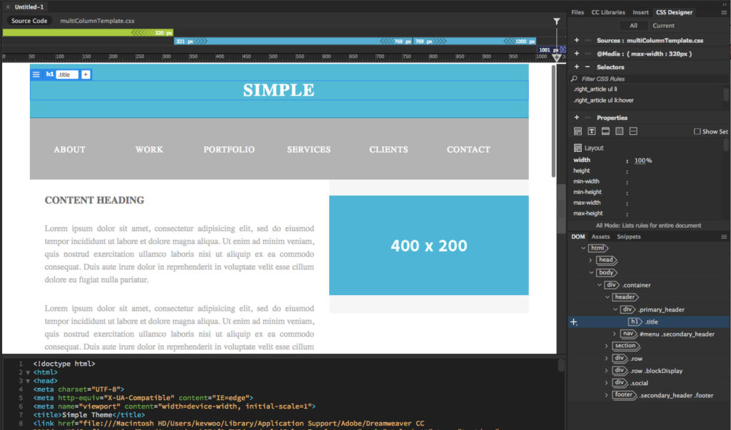 dreamweaver responsive design tutorial