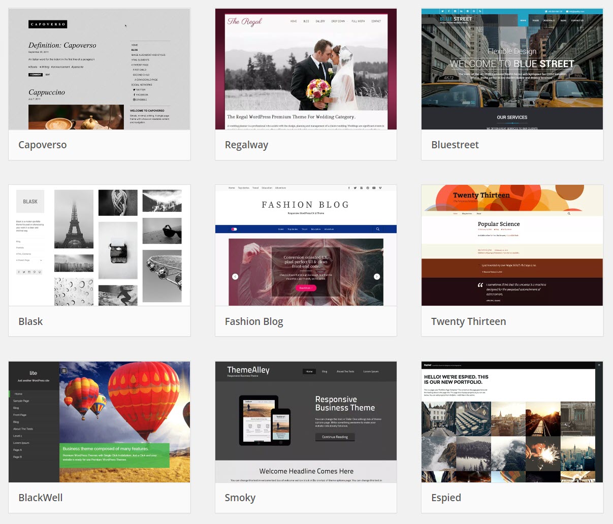 WordPress Themes