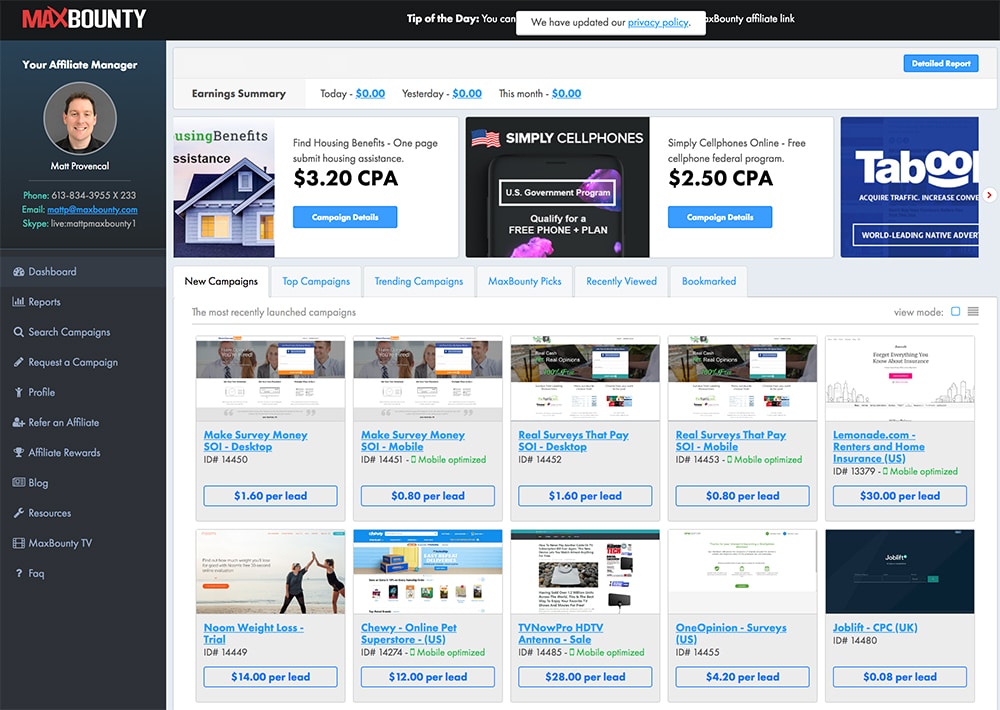 affiliate marketing platforms 