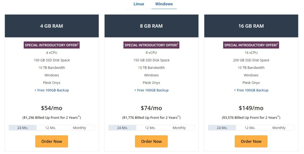 liquidweb windows pricing